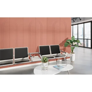 Eco Protection Interior Decorative Panel PET V Grooved Acoustic Wall