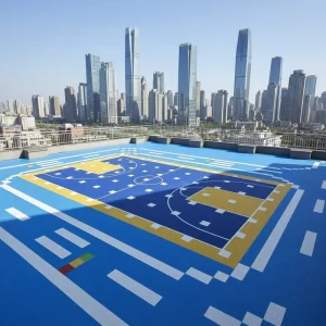 Eco-Recyclable Modified PP Interlocking Suspended Sports Floor Anti-Slip Elastic Multi-Sport Court Shock-Absorbing