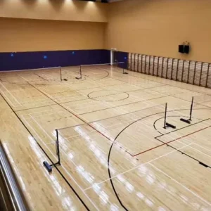 Eco Sports Flooring Waterproof Slip Resistant Durable Wood Tiles for Indoor Outdoor Badminton Basketball Volleyball Courts