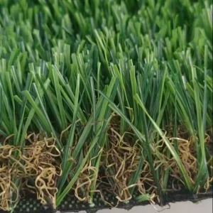 Eco friendly 4 Tones Colorful Brown Green Artificial Grass 30mm 38mm for Balcony Garden Landscapes Synthetic Turf Carpets