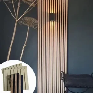 Eco friendly Acoustic Wall Panel for Wall Decoration Wooden Slat Acoustic Wall Panel Free Sample Supplying