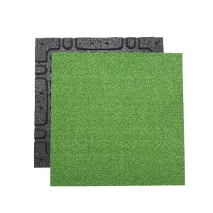 Eco-friendly Anti-Slip Training Mats Shock-Absorbing and Sound-Absorbing Mats Green Artificial Turf Rubber Mats