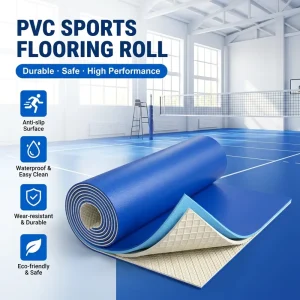 Eco friendly Anti slip Gym PVC Vinyl Sports Flooring Indoor for Badminton Basketball and Table Tennis