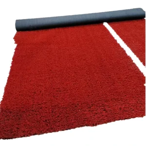 Eco-friendly Artificial Grass for Outdoor Indoor Playground Sled Running Track Red Blue Colorful Gym Sport Flooring Turf