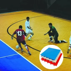 Eco-friendly Futsal Court Floor Indoor Soccer Tiles With 10-Year Warranty