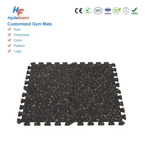Eco-friendly Gym Flooring Mats Thick Soft Cushion Anti-Slip Wear-Resistant for Home Gym and Professional Fitness