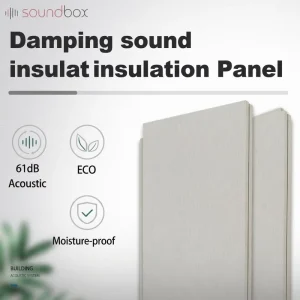 Eco-friendly HDF Acoustic Treatment Panels A1 Flame Retardant Damping Sound Insulation Board for Hotel Home Theater Ceiling