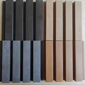 Eco friendly Modern Oak Waterproof WPC Soundproof Acoustic Wall Panels for Hotel Kitchen Living Room