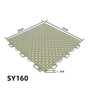 Eco-friendly Modular Plastic Solid Garage Floor Tiles Interlocking Indoor Garden Car Detailing Shop Workshop Drainage Easy Clean