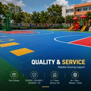 Eco friendly PP Plastic Tiles Anti Slip Surface Multifunctional Basketball Court Flooring Interlocking Pickleball Court