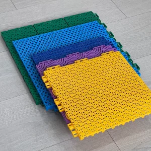Eco friendly PP Suspended Outdoor Floor Tiles Basketball Suspended Modular Plastic Sports Flooring