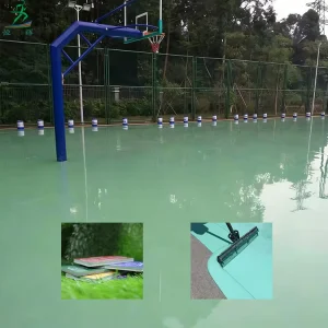 Eco friendly Silicon PU Flooring Court Shock Absorption and High Elasticity Basketball Pickleball Tennis Court Floor Mat