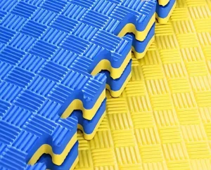 Eco-friendly Waterproof Easy-to-clean Square Tiles Home Gym Daily Exercise Floor Mat 1mx1m