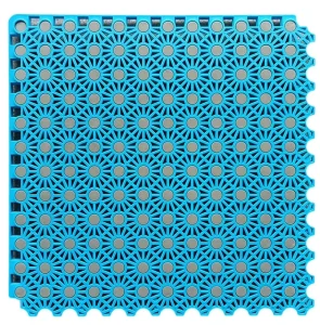 Elastic Interlocking Outdoor Plastic Sports Flooring Tiles for Football and Basketball Courts