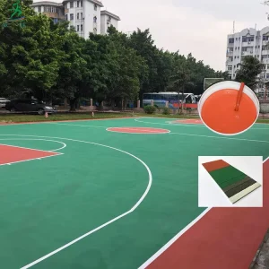 Elastic Liquid Water-Based Acrylic Paint Multi-Layer Sports Flooring System