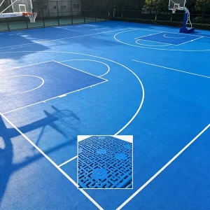 Elastic Modular Anti-Fatigue Basketball Flooring for Outdoor Training Grounds