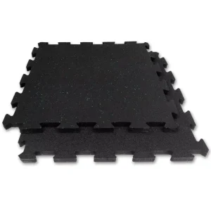 Elastic Shock-Absorbing Interlocking Rubber Puzzle Flooring Mat for Home Gym