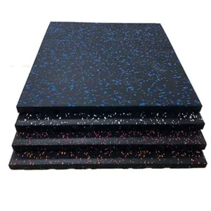 Elastic Weightlifting Gym Rubber Flooring Tiles with EPDM Granules