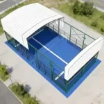 Electric Retractable Roof Outdoor Waterproof Custom-Size Padel Court with Glass Walls