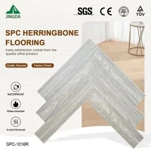 Embossed SPC Vinyl Plank Flooring 5mm 8mm Click Installation 0.5mm Wear Layer for Bathrooms and Hospitals