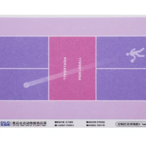 Enlio Indoor Pickleball PVC Flooring Mat for Pickleball Court with Excellent Design and Sports Performance