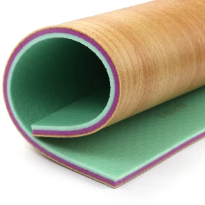 Enlio PVC Material 7.0mm Wood Grain Maple Pattern for Indoor Basketball Sports Court Flooring Eco friendly High Density