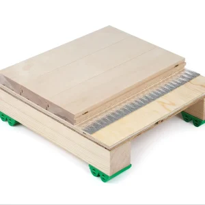 Enlio Solid Maple Birch Wood Sports Floor the Single Layer Keel Structure for Basketball Court Anti Slip Scratch Resistance