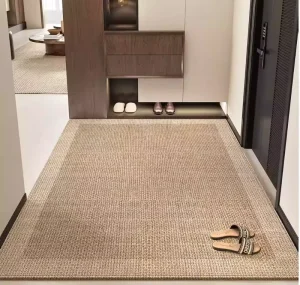 Entrance Door Mat, Non-Slip Washable PET-Friendly Waterproof Eco-Friendly Polyester Fiber Stain-Resistant