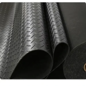 Environmentally Friendly Safe and Waterproof Non slip 3mm Round Button Rubber Sheets Rubber Mat Roll with Cutting Service