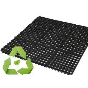 Ergonomic Rubber Anti fatigue Mat Non skid Cushioned Standing Pad Waterproof Industrial Floor Mat for Laboratory Kitchen Home