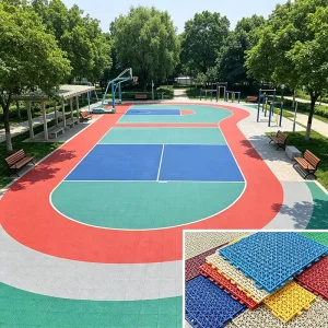 Event Rental Modular Floor Outdoor Expo Temporary Sports Competition Venue Ground Flooring Tile