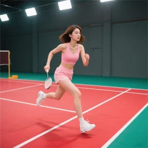 Excellent Weather Resistance Outdoor Badminton Court Flooring Weatherproof Rubber Material Anti Slip Surface Eco Friendly