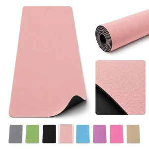 Exercise Mat PU Rubber Exercise Mat for Sweat Grip Functional Training Pilates Conditioning and Durable Studio Floor Workouts