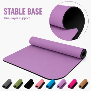 Exercise Mat Polyurethane Yoga Mat for Premium Grip Sweat Absorption Pilates Flow Training and Professional Studio Practice