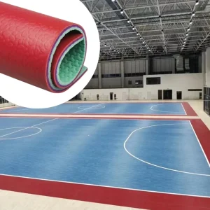 Export Quality 100% Virgin PVC Eco Friendly Anti Slip Indoor Futsal Court Floor with Easy Installation