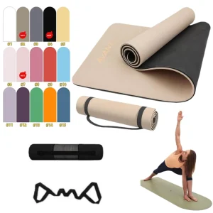 Extra Large PU and Natural Rubber Nonslip Yoga Gym Mat