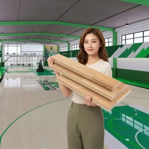 FH 22D Heavy Duty Maple Wood Sports Flooring Indoor Basketball Court Floor Panels Custom Logo Gym Venue