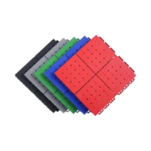 FIBA 3X3 Approved 19mm TPE Interlocking Floor Tiles for Outdoor Basketball and Tennis Courts