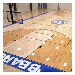 FIBA Approved Basketball Flooring Multipurpose Flooring for Gyms and Basketball Courts High School Maple Solid Wood Gym Floor