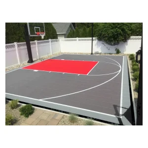 FIBA Approved Basketball Half Court Outdoor Playground Flooring for Backyard Basketball Court