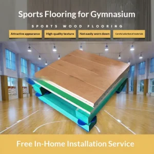 FIBA Approved FH-22D 22mm Eco-Friendly Basketball Court Solid Wood Flooring System Maple Birch