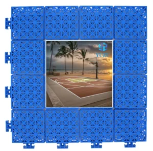 FIBA-Certified Interlocking Plastic Sports Tiles Basketball Court Flooring Heavy-Duty