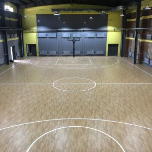 FIBA Solid Wood Portable Sports Flooring System for Basketball Courts