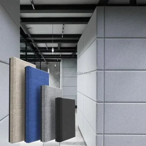 Fabric Wall Panels Interior Flame Retardant Wrapped Acoustic Panel Sound Proof Real Fabric Panel for Cinema and Theater
