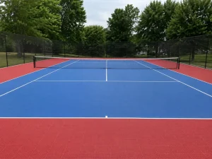 Facility Upgrade Tennis Court Floor Replaceable PP Tiles for Aging Hard Courts Indoor Halls and Renovation Projects