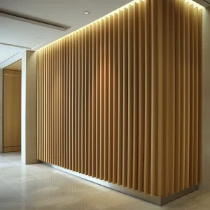 Factory 2600*600*21mm Wood Acoustic Wall Panels Soundproof Polyester Customized Acoustic Panel
