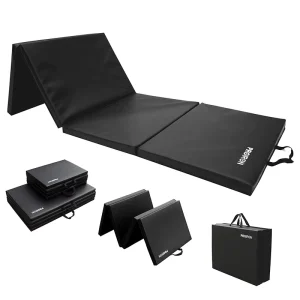 Factory 4-Folding Exercise Mat Yoga Gym Home Fitness Workout Gym Mat
