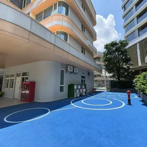 Factory Blue EPDM Rubber Granule Eco Friendly Shock Absorption Outdoor Playground Kindergarten Ground Runway Running