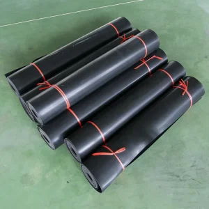 Factory CR EPDM Rubber Sheet Roll Waterproof Non Slip Black Industrial Rubber Pad Building Floor Seals 60 Shore