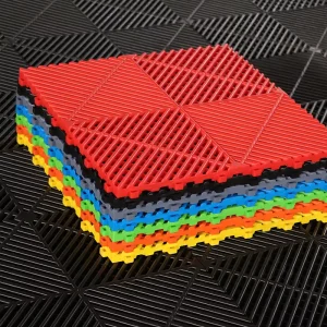 Factory Car Wash PP Plastic Floor Interlocking Plastic Floor Tiles for Car Detailing Garage